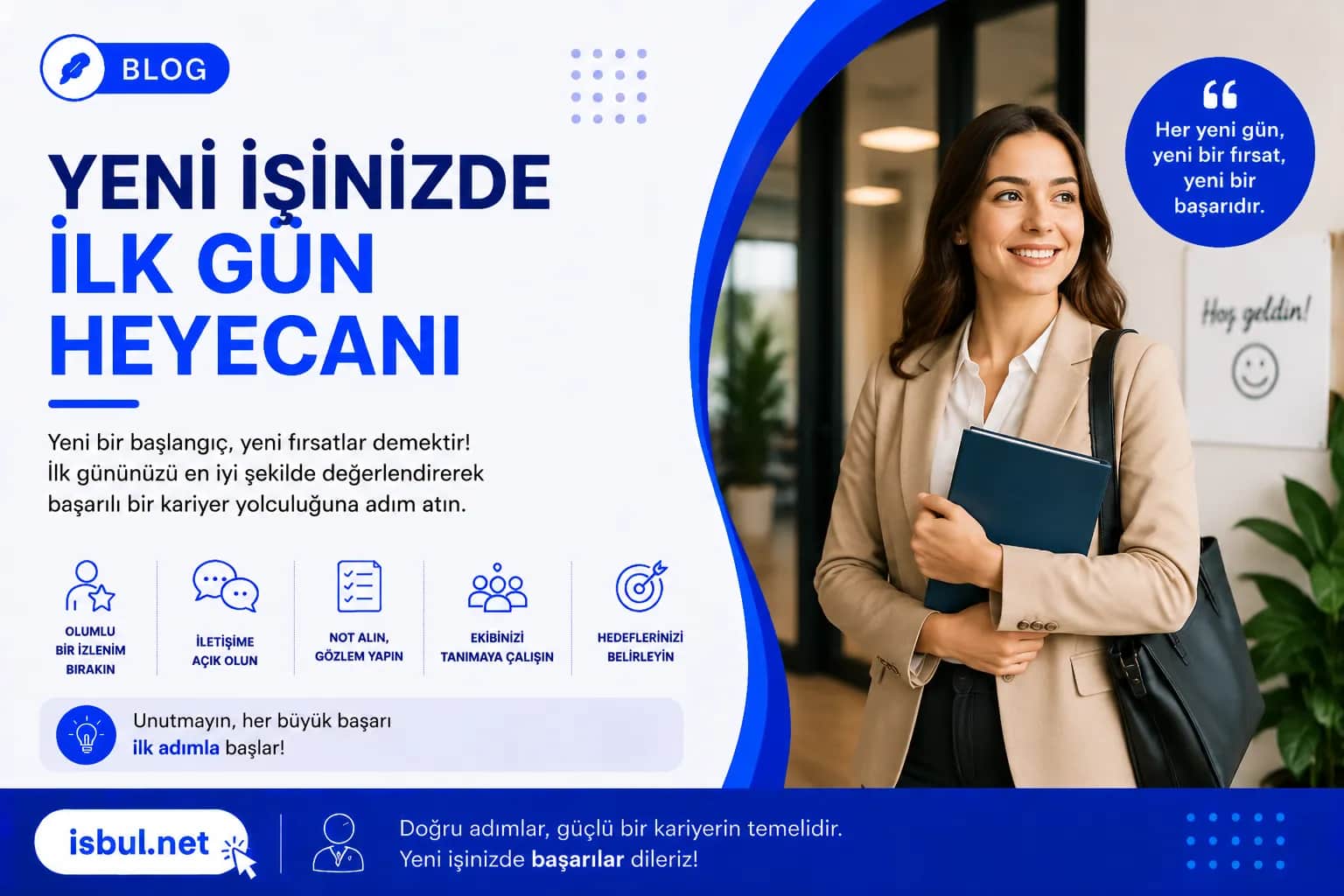 Yeni İşinizde İlk Gün İçin Heyecanı ve Başarı Rehberi Yeni İşinizde İlk Gün İçin Heyecanı ve Başarı Rehberi