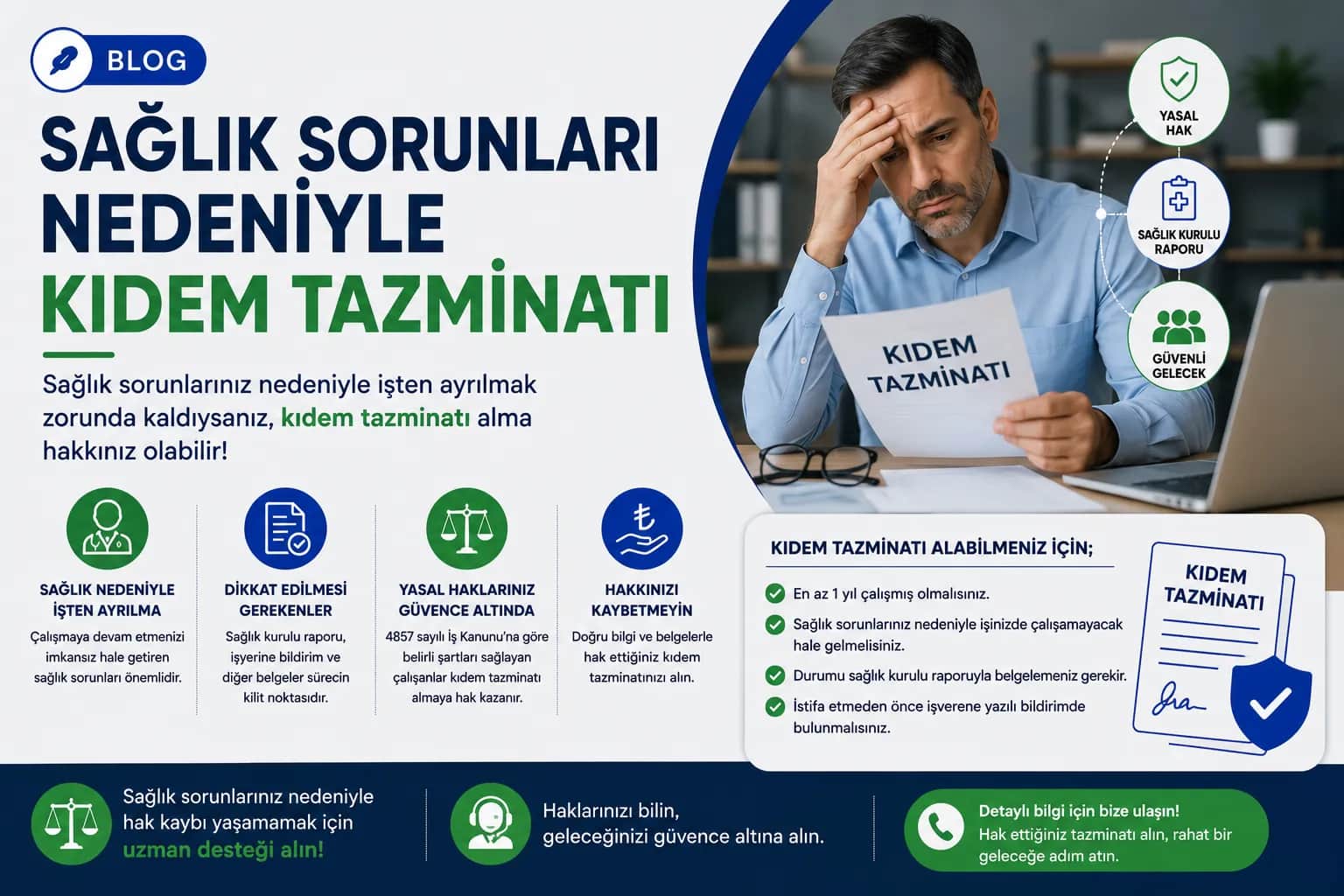 Sağlık Sorunları Nedeniyle Kıdem Tazminatı Sağlık Sorunları Nedeniyle Kıdem Tazminatı